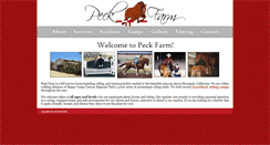Desktop Screenshot of peckfarm.com